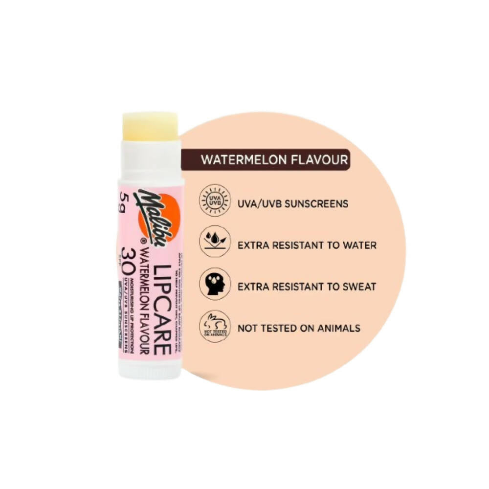 Malibu Watermelon Lip Balm SPF 30 Vegan - Swadesiicart