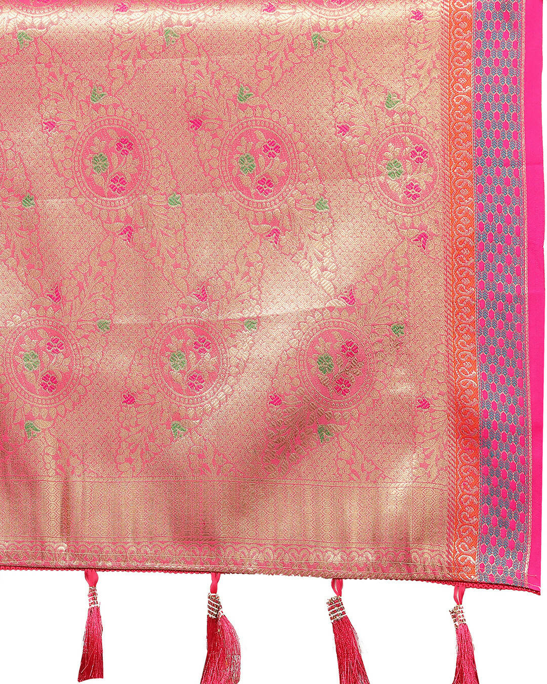 Lorenvalley Fashion Skyblue Kanjivaram Silk Woven Design with Zari Weaving Saree - Swadesiicart