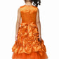Asmaani Kids Party Wear Stylish Dresses, Perfect for Parties, Functions & Vacations - Orange