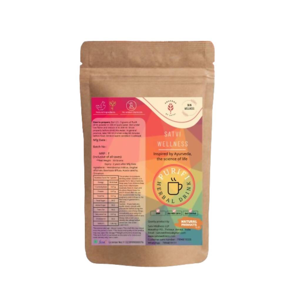 Satvi Wellness Purifi - Herbal Drink Mix | Swadesiicart