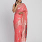 Shree Shyam Fashion Linen Cotton Peach Saree