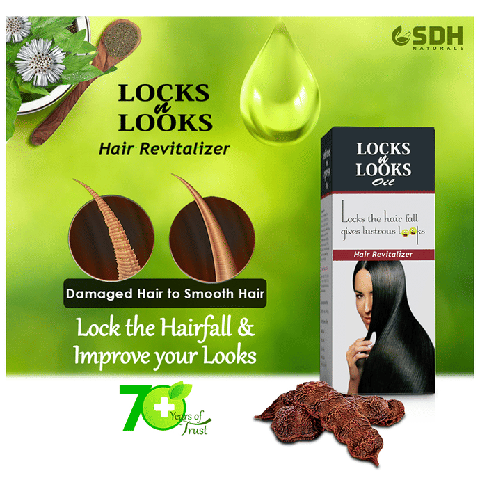 SDH Naturals Locks n Looks Oil Hair Revitalizer | Swadesiicart