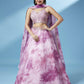 House of Panchhi Lavender Organza Floral Printed Lehenga choli & Dupatta | Swadesiicart