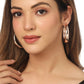 NVR Women Gold-Polished Hoop Earrings | Swadesiicart