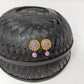 Terracotta Button Studs