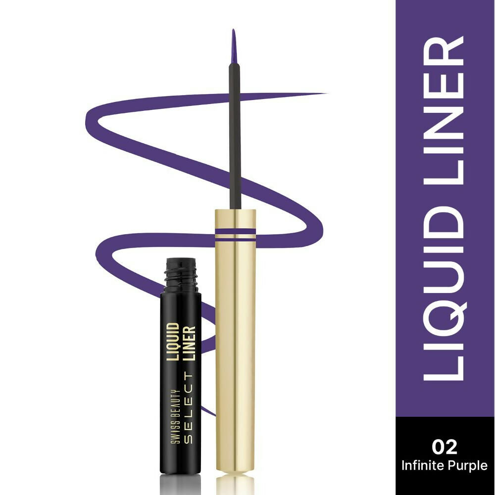 Swiss Beauty Select Here To Stay Liquid Liner, 2-Infinite Purple | Swadesiicart