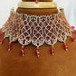 American Diamond Rose Plating Set By House of Ree - Swadesiicart
