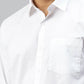 Ramraj Cotton Mens Full Sleeve White Shirt Plus Size - Soft Touch Cotton | Swadesiicart