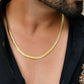 VOJ Men's Gold-Polished Self Designed Snake Chain | Swadesiicart