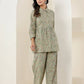 Kaajh Women's Green Printed Cotton Co-ord Set - Swadesiicart