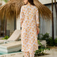 The52 Yellow Women's Beautiful Printed Silk Blend Fabric with Straight Kurta, Pant and Dupatta Set - Swadesiicart