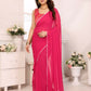 Designer Partywear Pink Georgette Fancy Saree - Satrangi | Swadesiicart