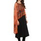 Ahalyaa Black Crepe Printed Kurta With Attached Dupatta For Women | Swadesiicart
