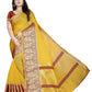 Vamika Banarasi Jaquard Yellow Weaving Saree | Swadesiicart