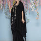 Joban Fashion Black Hand Embellished Cape with Inner and Skirt - Swadesiicart