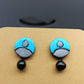 Terracotta Round Shaped Ear Studs