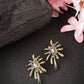 NVR Women Gold-Polished Drop Earrings | Swadesiicart