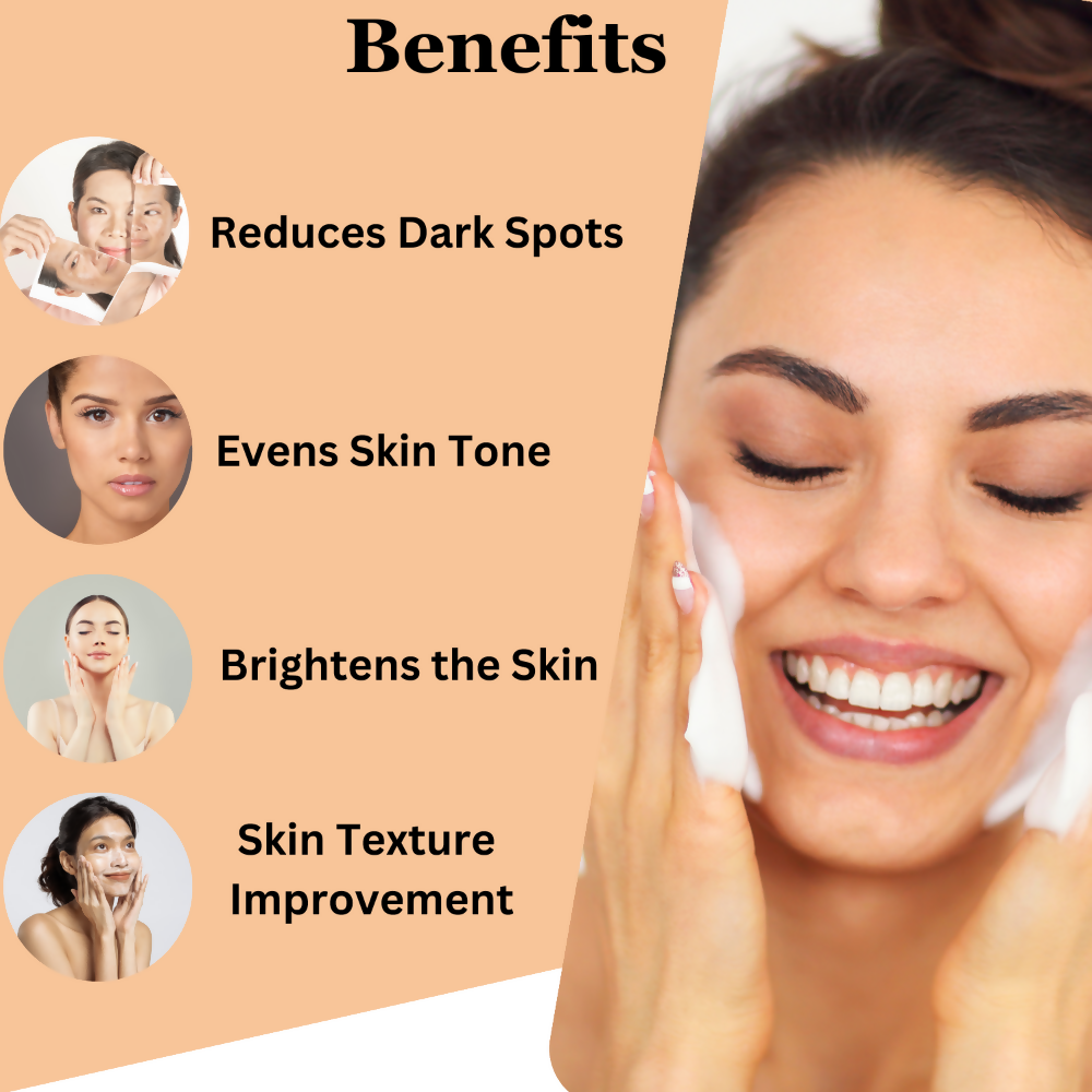 Dermistry Skin Perfecting Fairness Face Wash Kojic Acid Niacinamide Tanning Pigmentation Dark Spots - Swadesiicart