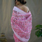 Vamsee Pink Organza Saree - Swadesiicart