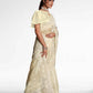 Vamsee White Organza Saree - Swadesiicart