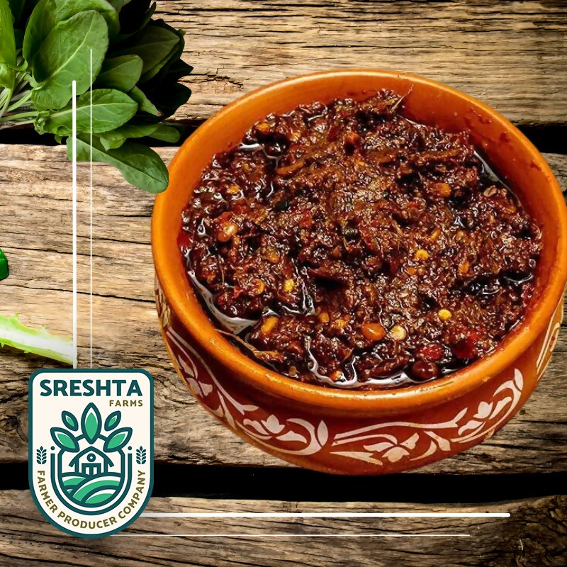 Sreshta Farms Gongura Pickle | Swadesiicart