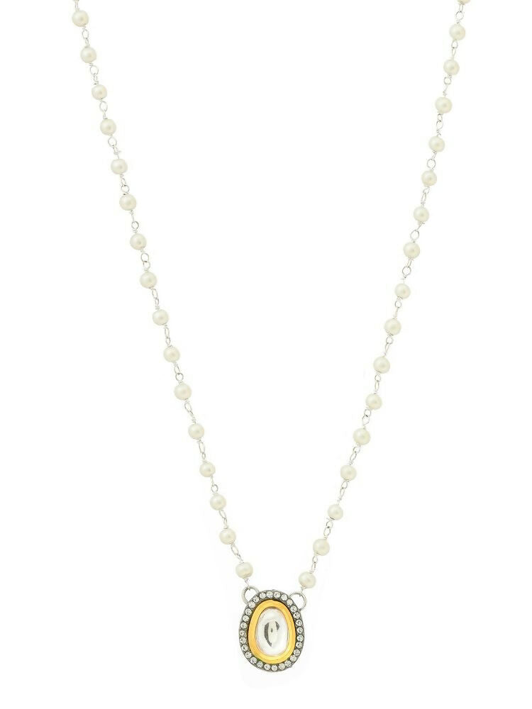 Beaded Kundan Necklace - Ruby Raang | Swadesiicart