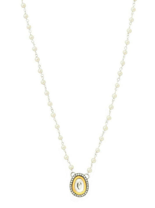 Beaded Kundan Necklace - Ruby Raang | Swadesiicart