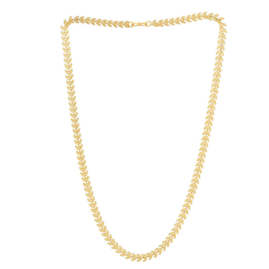 Gold-Polished Alloy Golden Pearl Chain - The Pari | Swadesiicart
