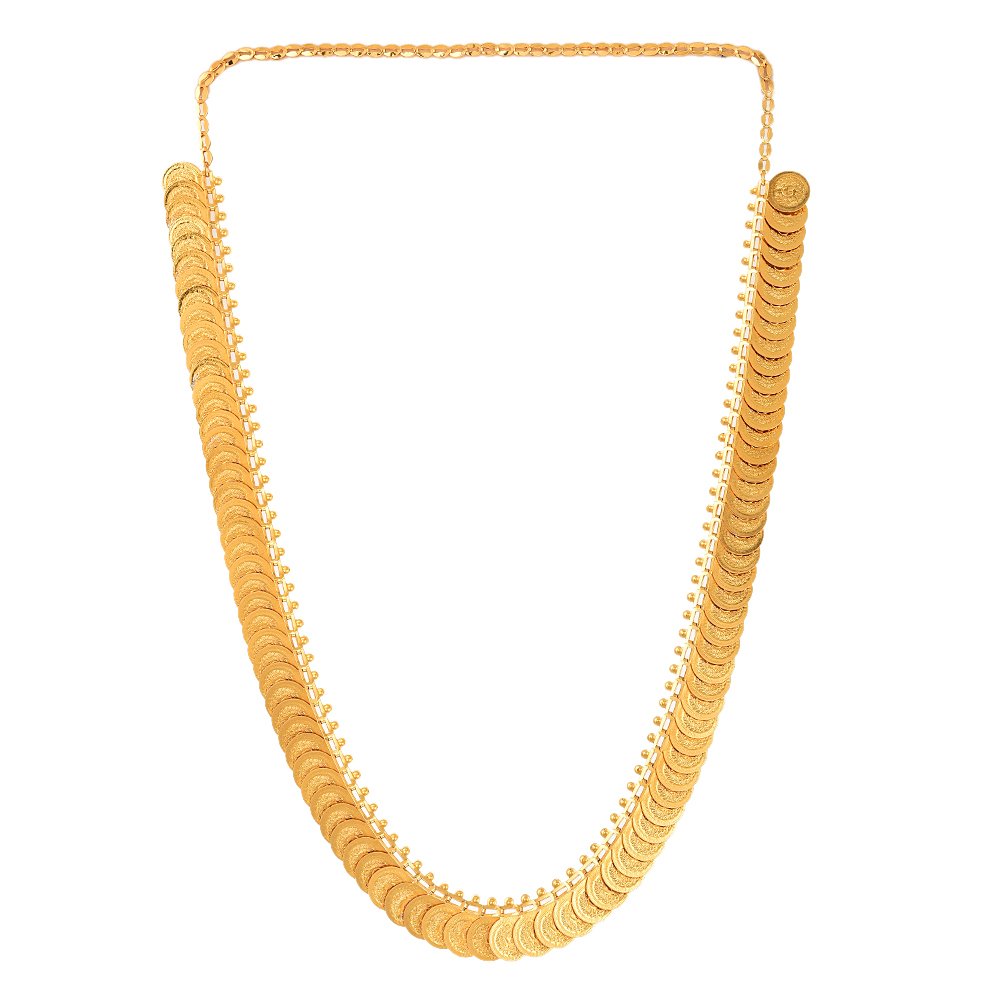 Gold-Polished Alloy Temple Jewellery Chain - The Pari | Swadesiicart