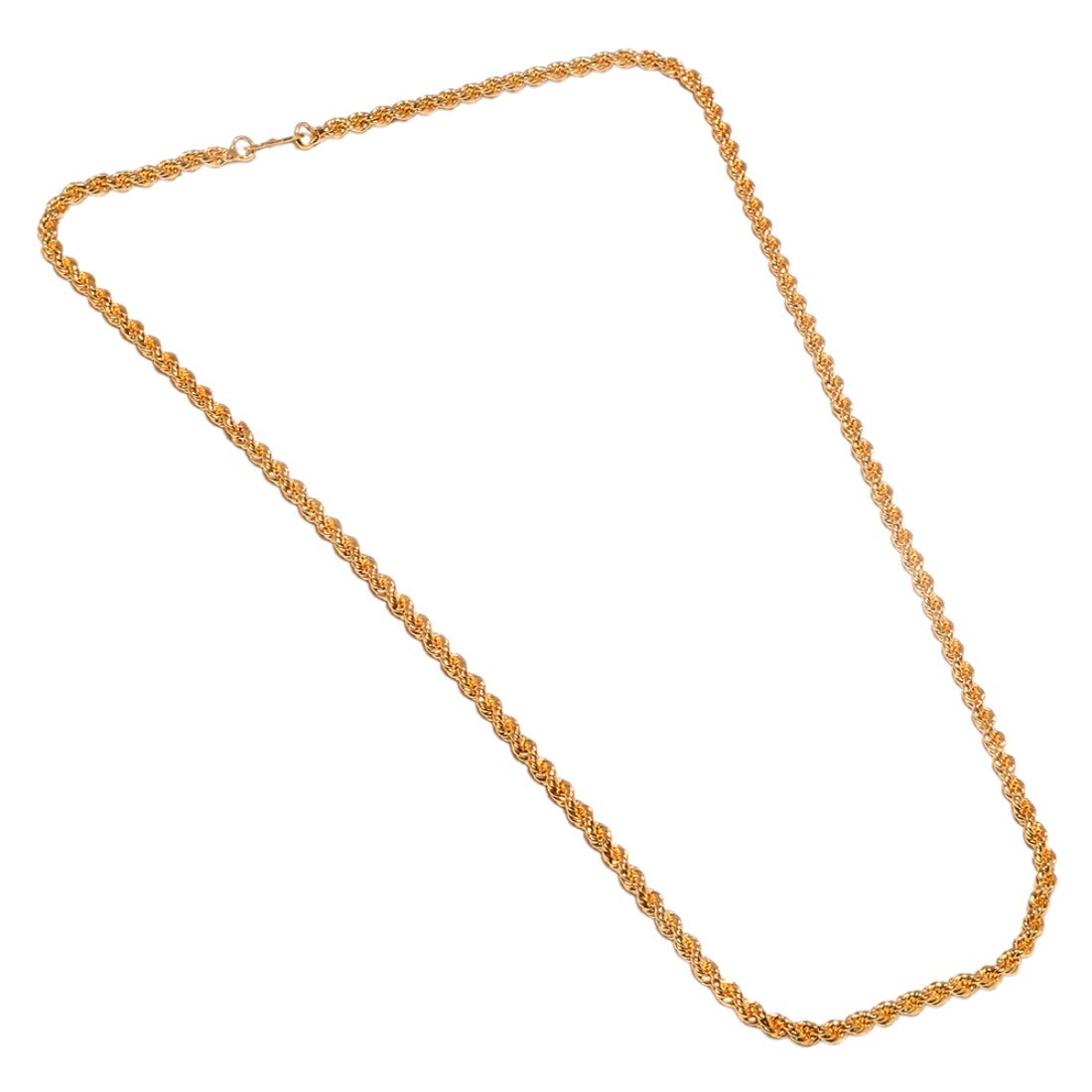 Gold-Polished Alloy 24 Inches Rassa Chain - The Pari | Swadesiicart
