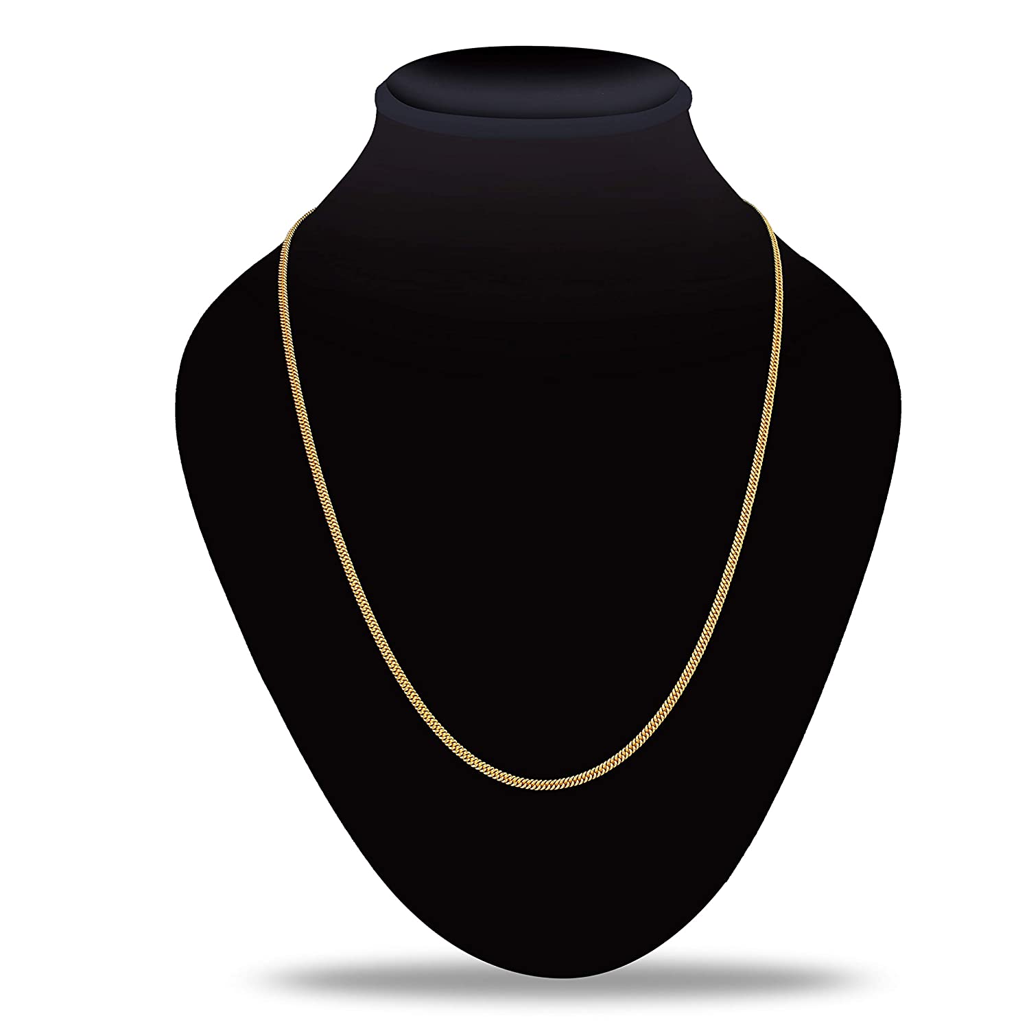Gold-Polished Alloy Simple Chain - The Pari | Swadesiicart