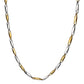Rhodium-Plated Alloy Two Tone Stylish Chain - The Pari | Swadesiicart