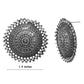 Rhodium-Plated Alloy Round Silver Antique Stud Earrings - The Pari - The Pari - Dinesh Associates