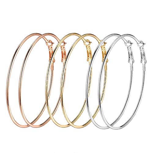 Rhodium-Plated Alloy Assorted Hoop Earrings Combo - The Pari - The Pari - Dinesh Associates