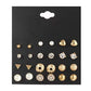 Rhodium-Plated Alloy Metallic Geometric Earrings Combo - The Pari - Swadesiicart