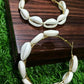 Gold-Polished Alloy Sea Shell Hoop Earrings - The Pari - Swadesiicart