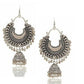 Silver-Plated Alloy Oxidised 3 Earrings Combo - The Pari - Swadesiicart