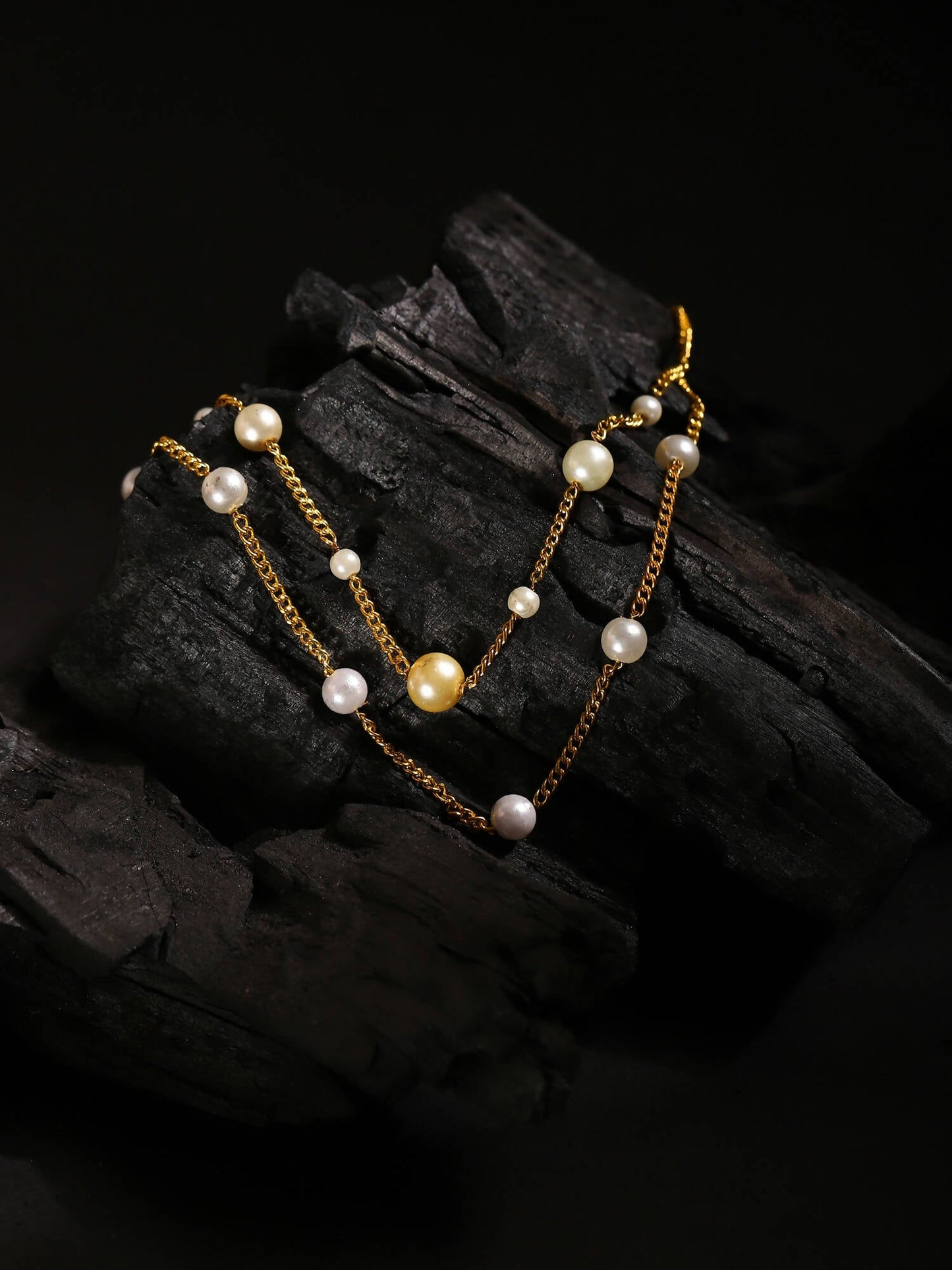 Women's Gold-Polished Chain - Ruby Raang | Swadesiicart