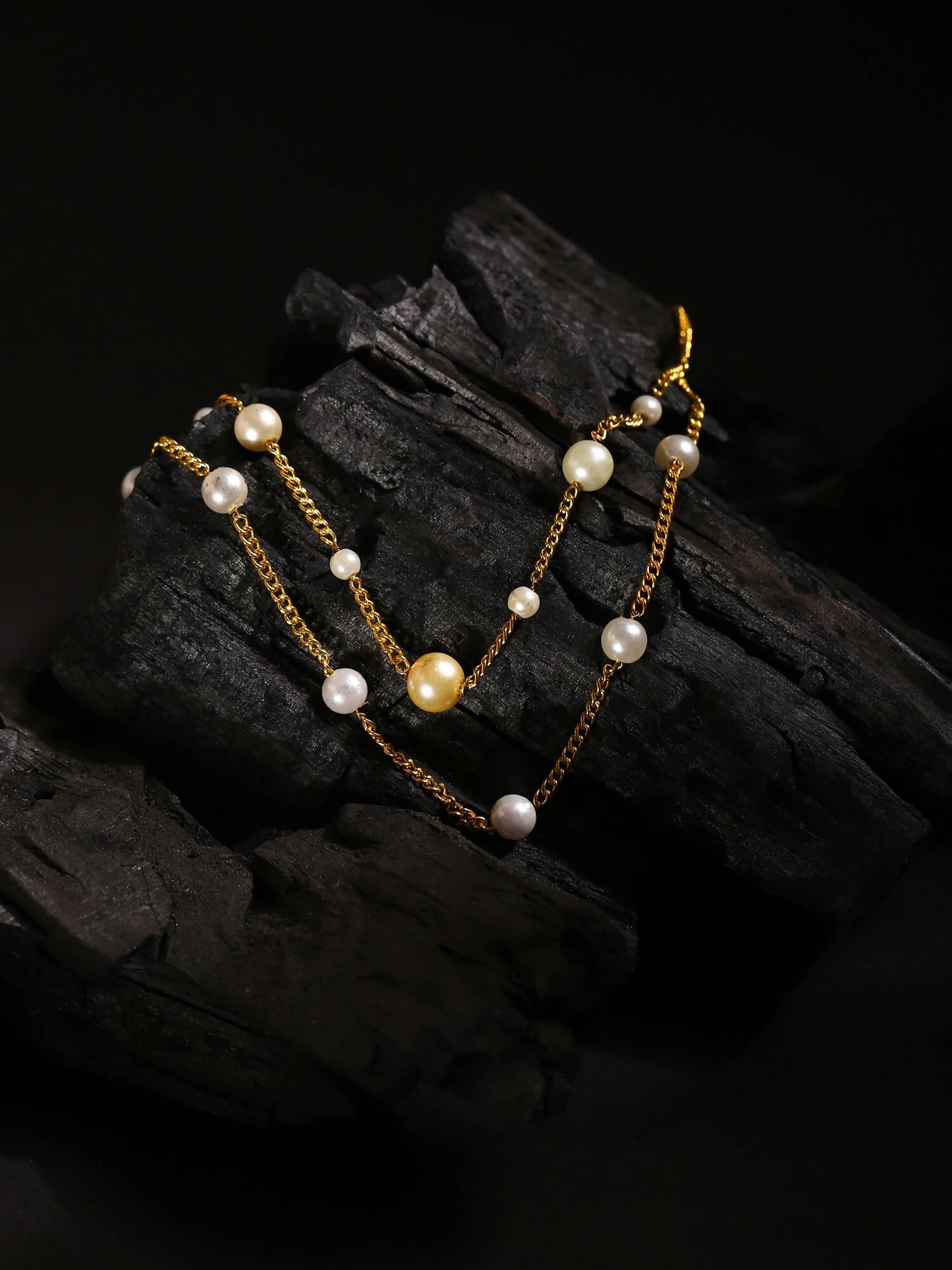 Women's Gold-Polished Chain - Ruby Raang | Swadesiicart