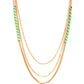 Gold-Polished Alloy Neon Strands Necklace - The Pari | Swadesiicart