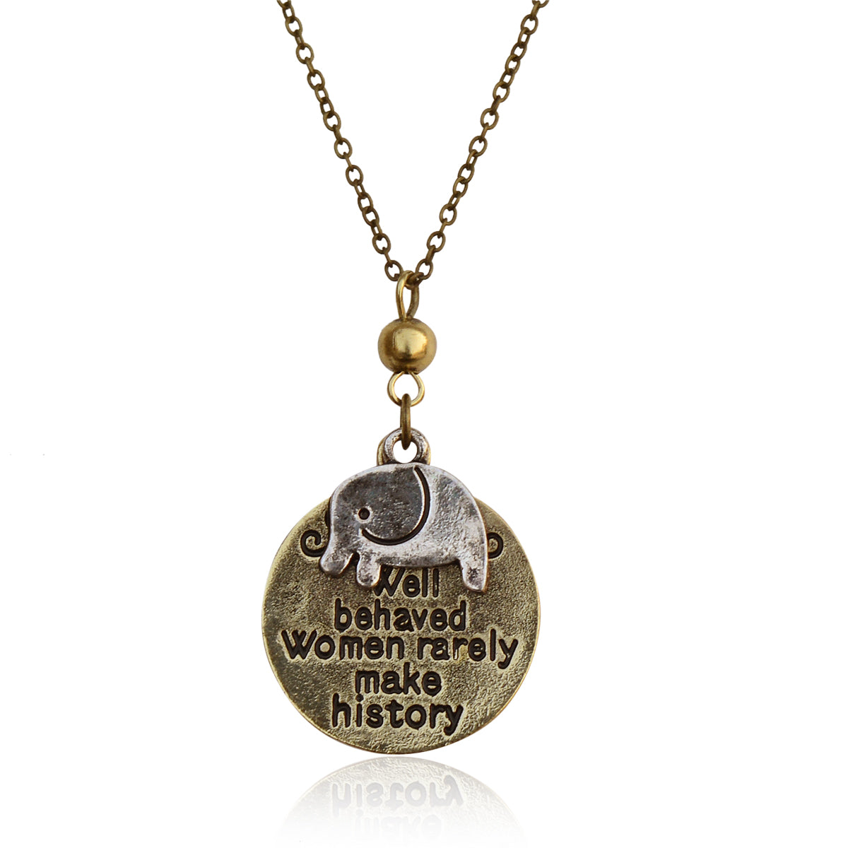 Silver-Plated Alloy Stainless Steel Love Quote Pendant Necklace - The Pari | Swadesiicart