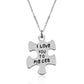 Silver-Plated Alloy Stainless Steel Love Quote Pendant Necklace - The Pari | Swadesiicart