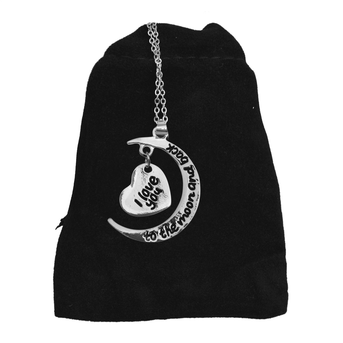 Silver-Plated Alloy Stainless Steel Love Quote Pendant Necklace - The Pari | Swadesiicart