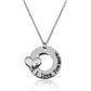 Silver-Plated Alloy Stainless Steel Love Quote Pendant Necklace - The Pari | Swadesiicart