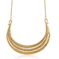 Gold-Polished Alloy Golden Brass Statement Necklace - The Pari | Swadesiicart