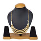 Gold-Polished Alloy Golden Brass Statement Necklace - The Pari | Swadesiicart