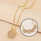 Gold-Polished Alloy Multi Wearing Heart Necklace For Girls - The Pari | Swadesiicart