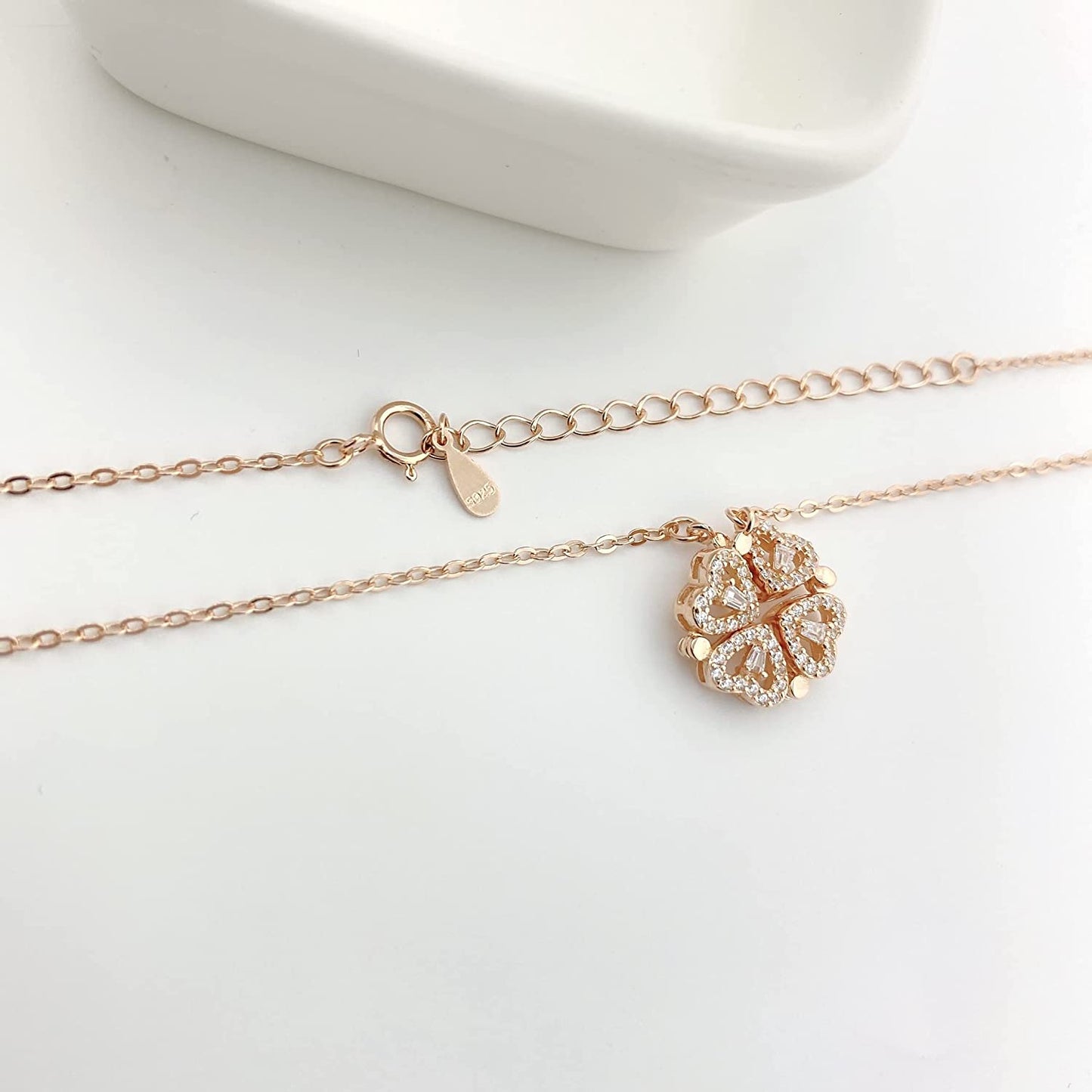 Gold-Polished Alloy Multi Wearing Heart Necklace For Girls - The Pari | Swadesiicart