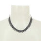 Rhodium-Plated Alloy Elegant Silver Choker Necklace - The Pari | Swadesiicart