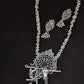 Rhodium-Plated Alloy Krishna Silver Necklace - The Pari | Swadesiicart